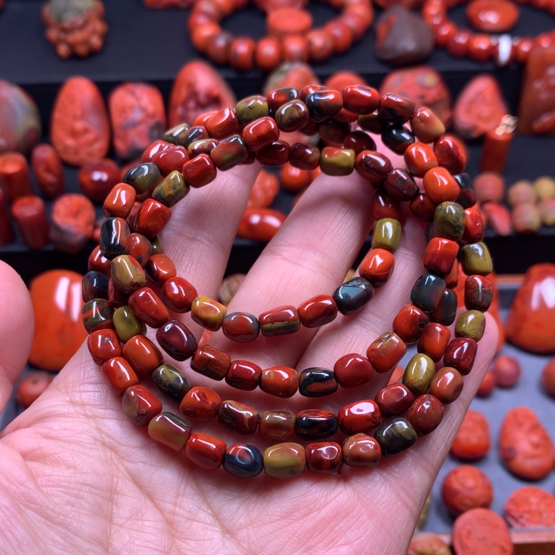 南红玛瑙6mm多圈手链未镶嵌