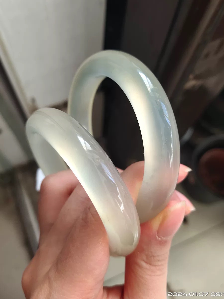 （娜姐严选）纯天然岫岩玉手镯，直播间链接，私拍无镯子不发货