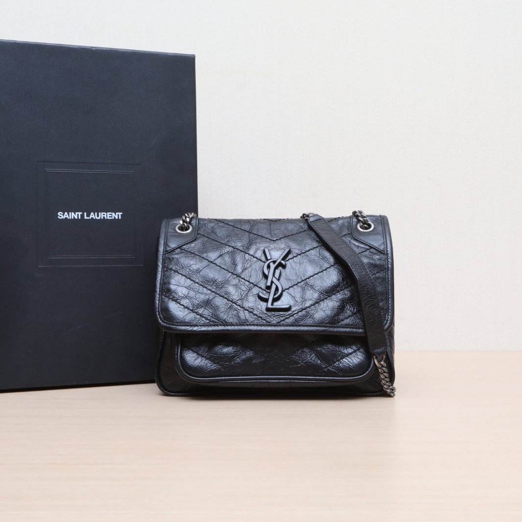 95新 YSL/圣罗兰 单肩包 21 皮革C 钨钢扣 P205951205