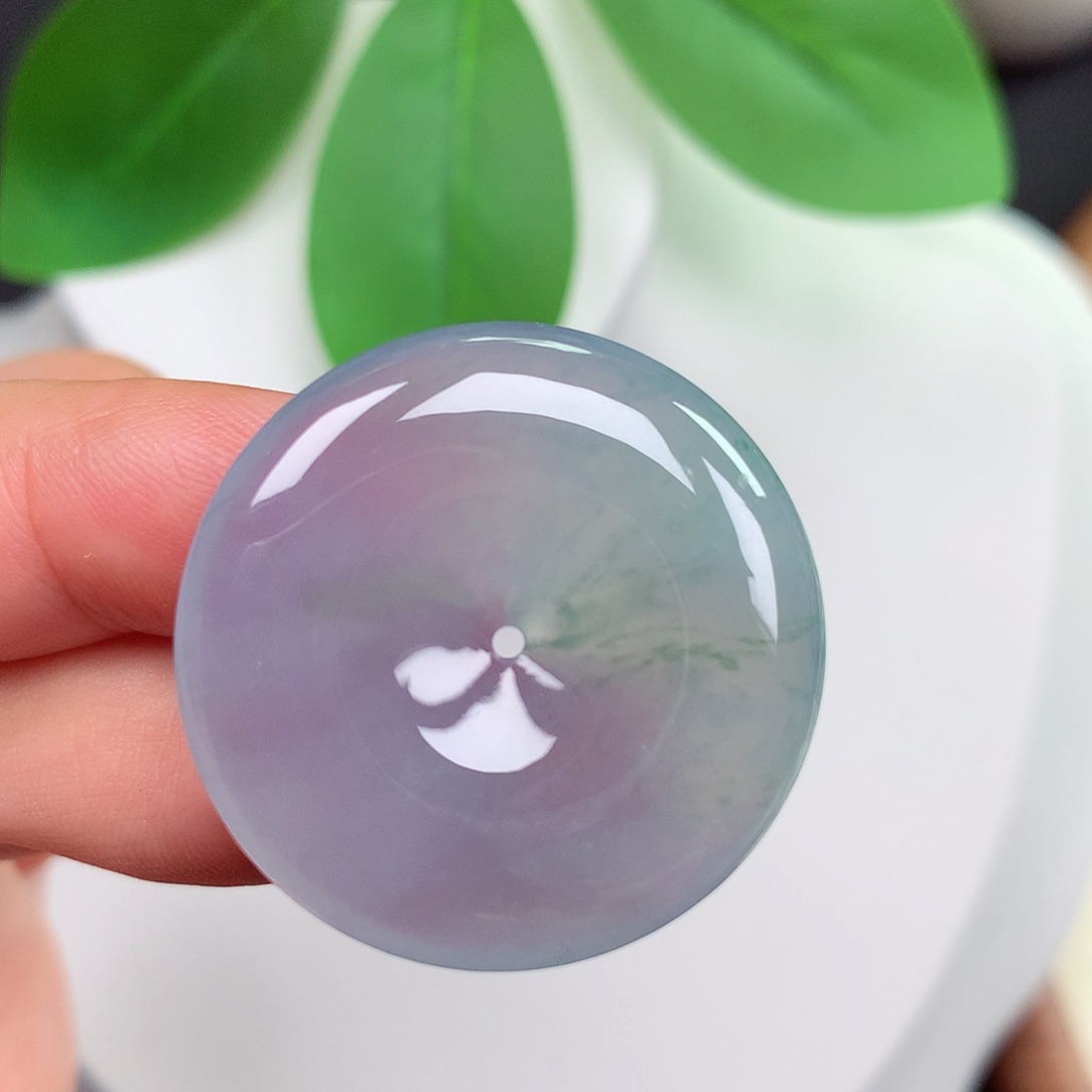 颈饰未镶嵌翡翠平安扣29.3x5.1mm