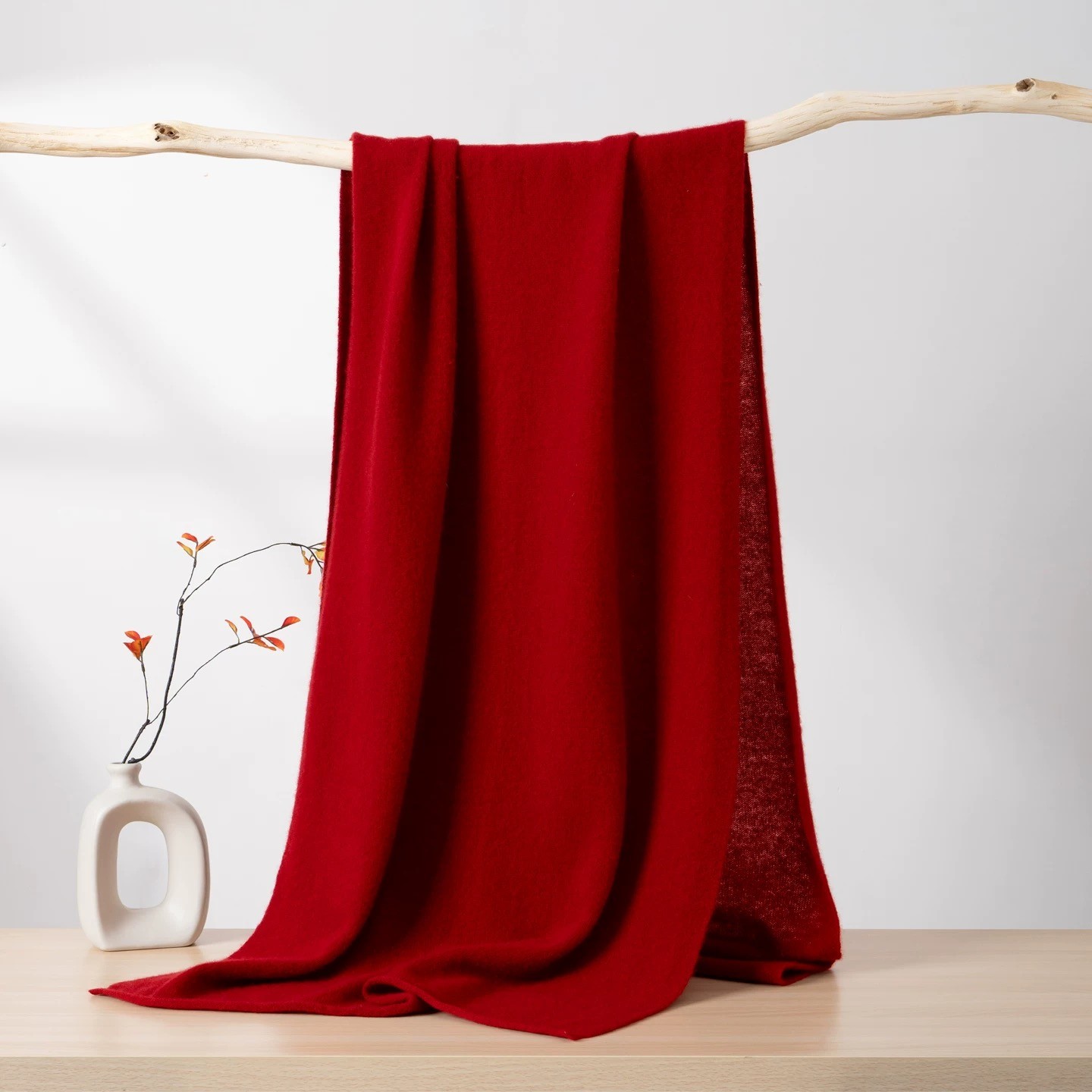 zhuomo/卓茉办公室大披肩斗篷100%山羊绒大围巾柔软亲肤不扎时尚