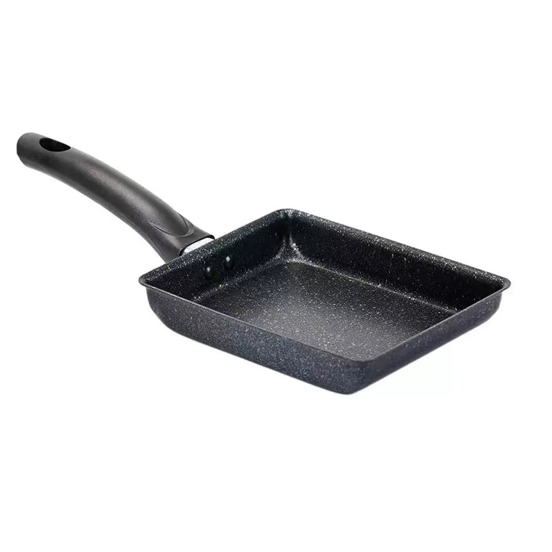 烧锅日式麦饭石煎锅早餐锅家用平底锅方形不粘锅