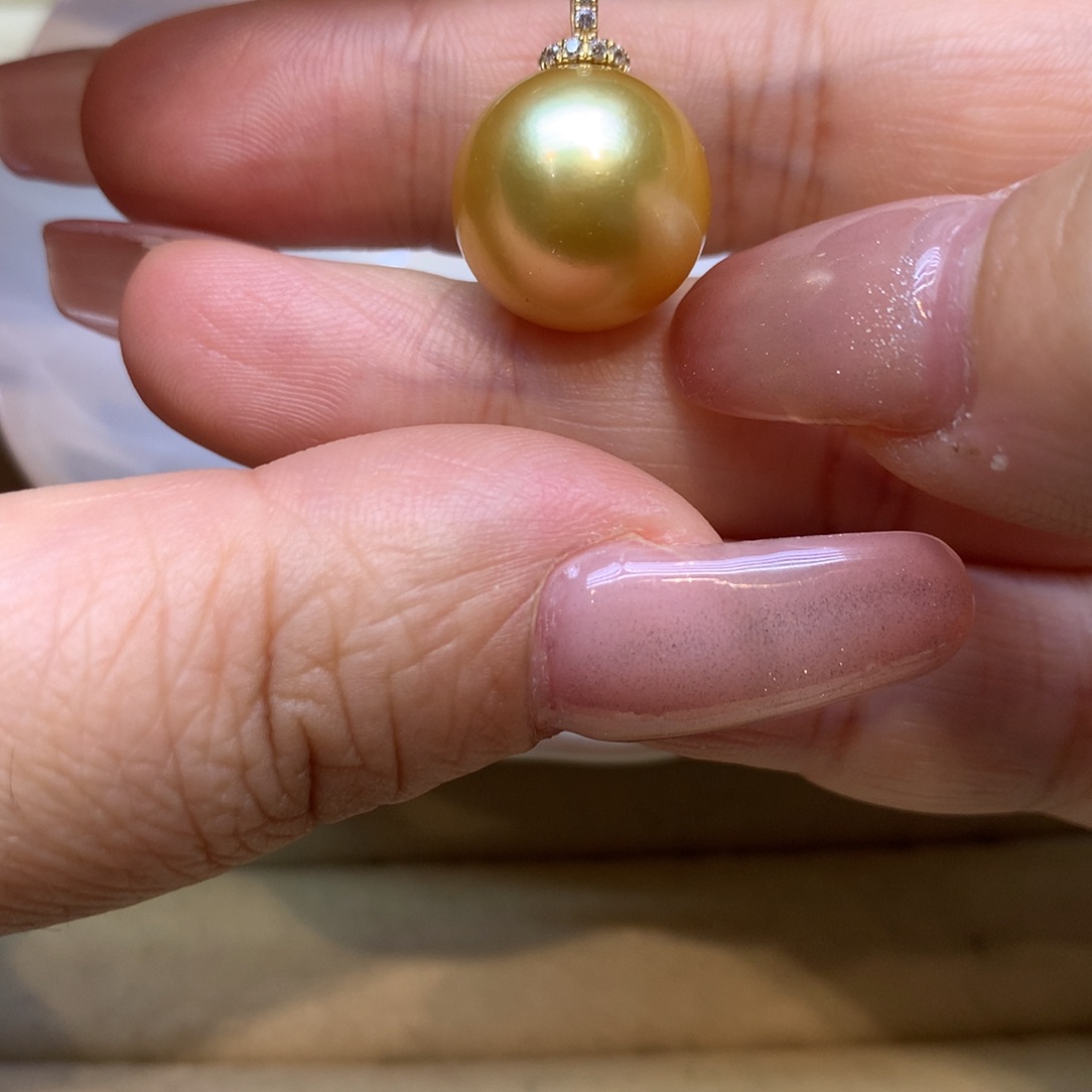 颈饰14K金镶嵌海水珍珠