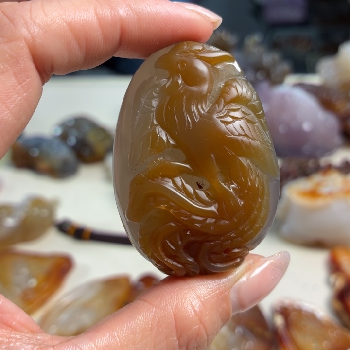 玛瑙/玉髓未镶嵌吊坠(不含链)