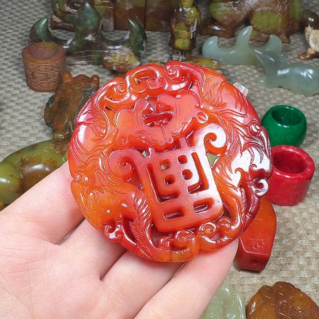 白玉菩提吊坠挂件