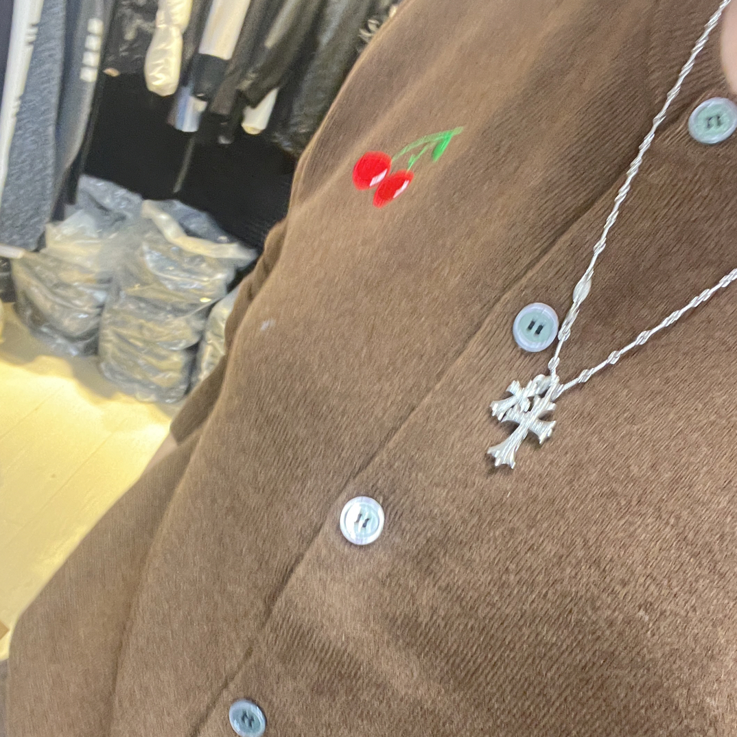 秋冬软糯小樱桃针织开衫毛衣