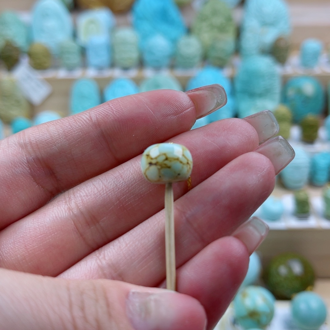 绿松石未镶嵌珠宝奇石11mm