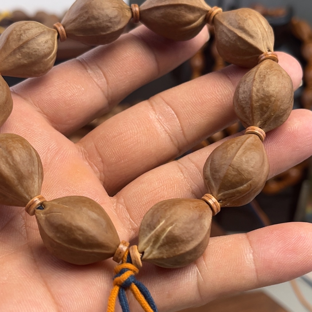 深***蓝手串橄榄核三面佛