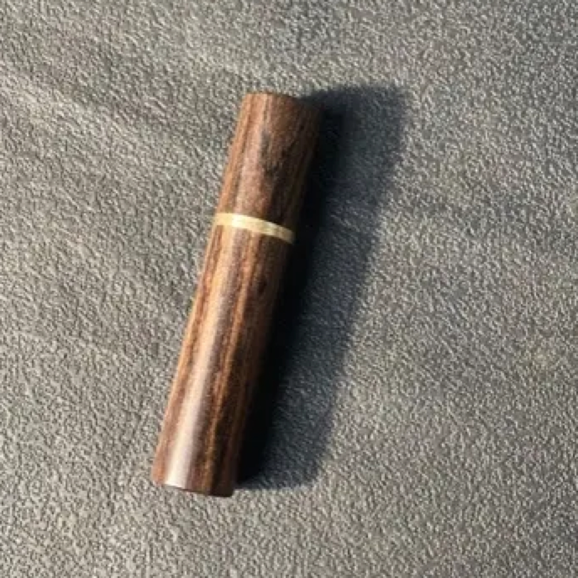 紫光檀牙签筒 木质手工