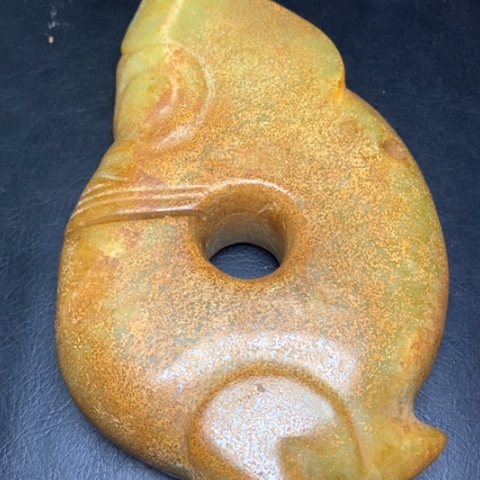 白玉菩提吊坠摆件