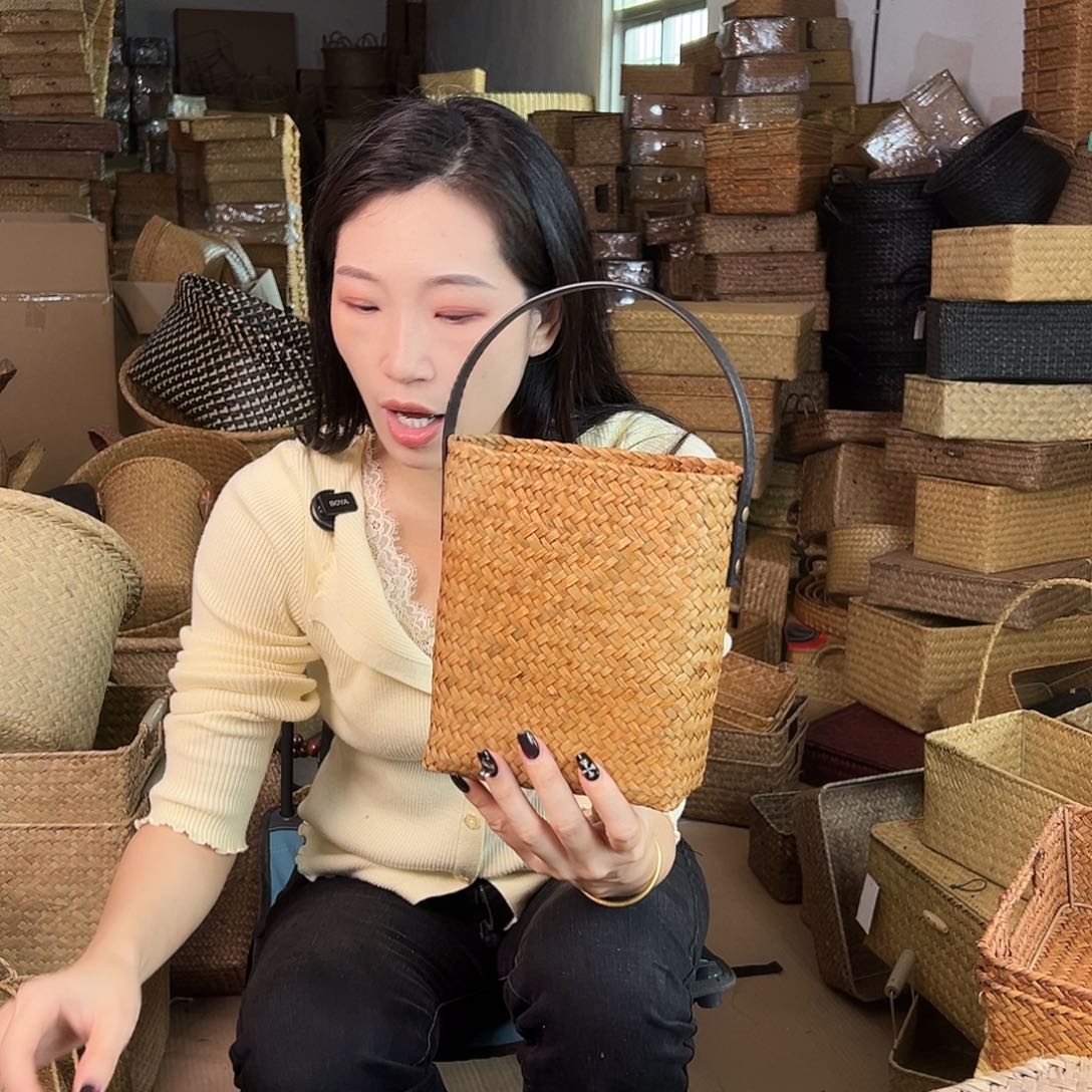 草编包/草编收纳盒微瑕疵