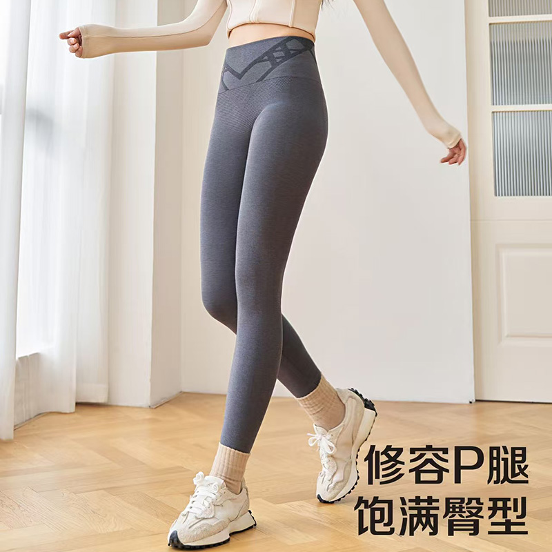 归沅【羊绒棉美腿裤】高腰保暖秋裤秋冬新款高弹收腹提臀女打底815