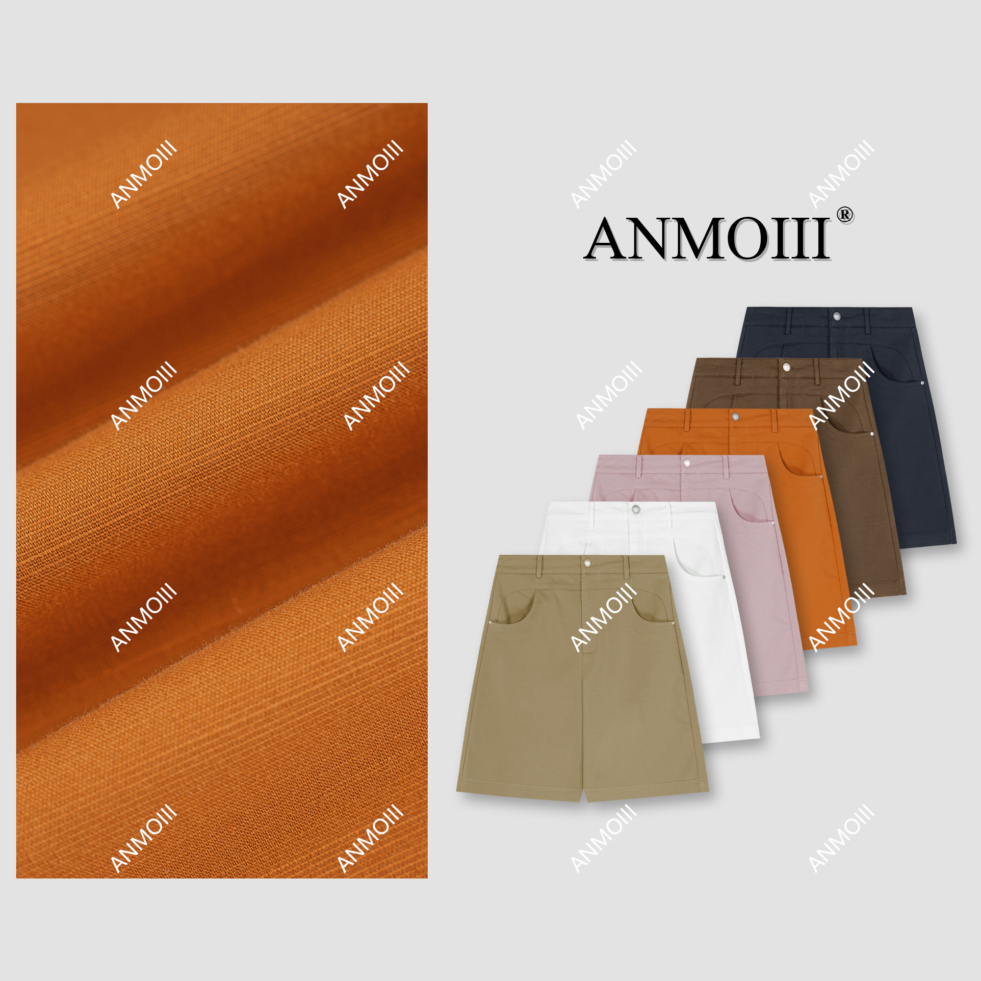 ANMOIII【阳光成群漫游】百搭短裤女款爆款2025新款黑色显瘦五分裤