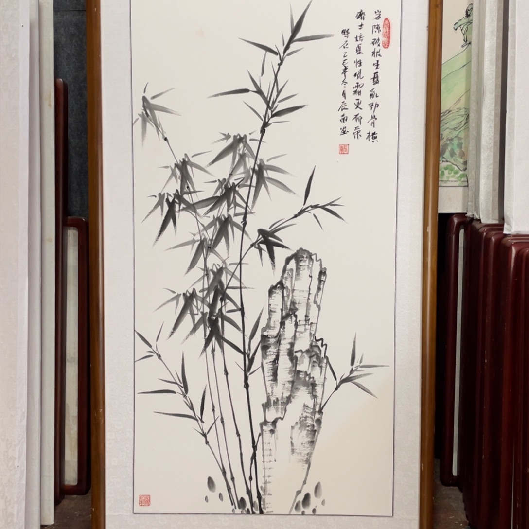 国画带框尺寸63*123厘米