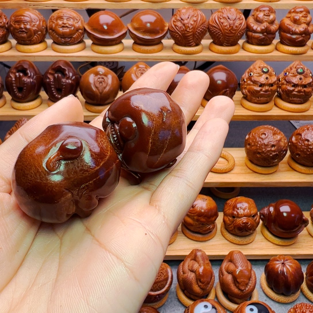 野***驴橄榄核手串/手链笑佛