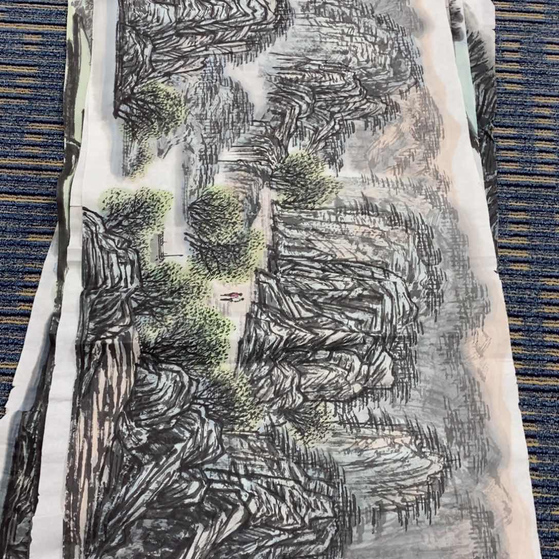 国画国画山水四尺138*68  琪