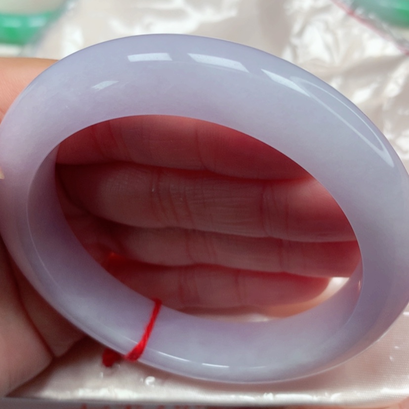 【闪购商品】翡翠手镯未镶嵌冰紫手镯5758圈20号