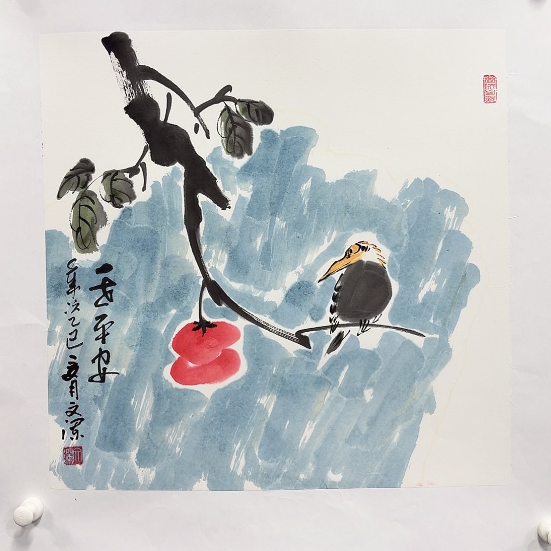 国画亲笔手绘放心去藏