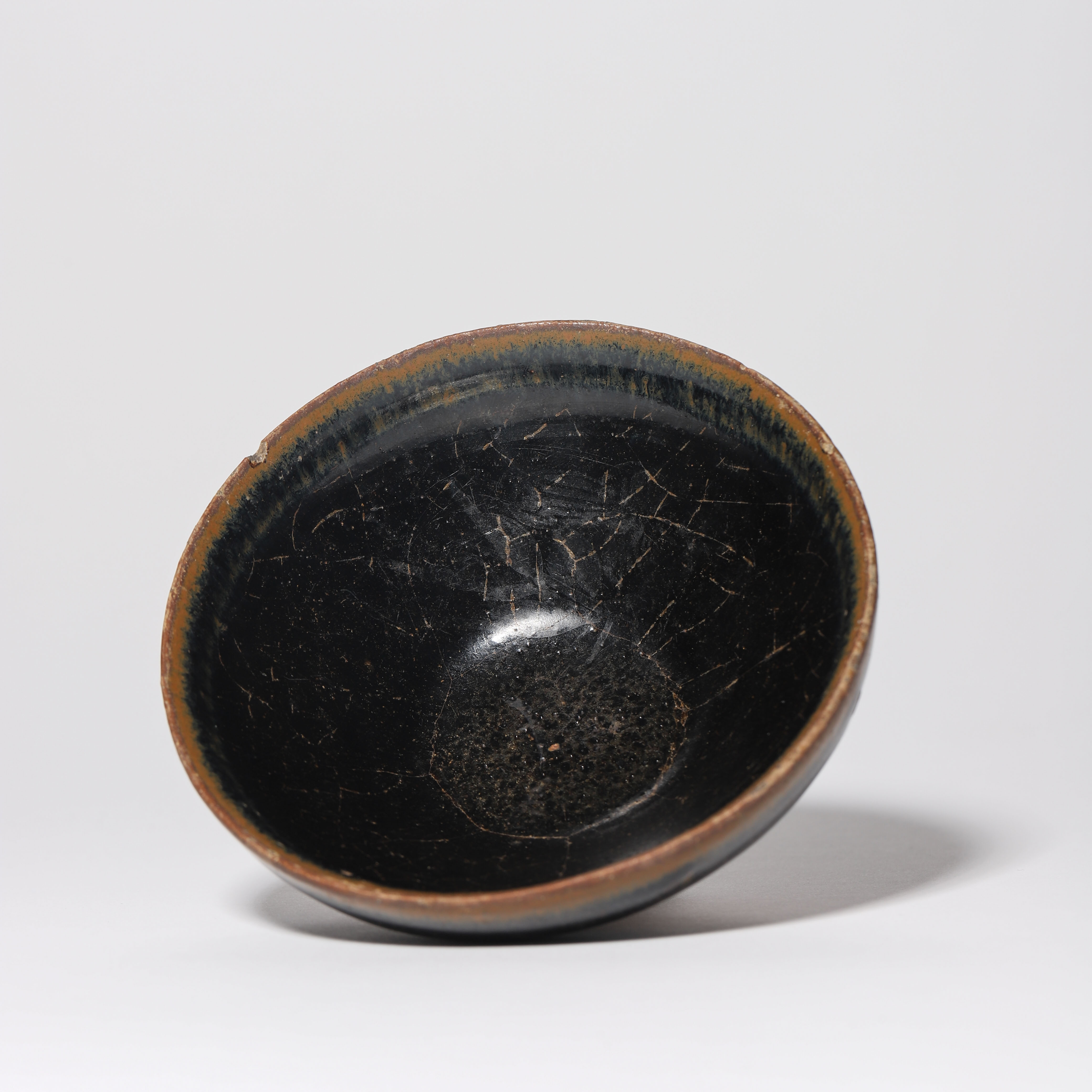 Lot2 明代 黑釉束口盏【古董拍卖】