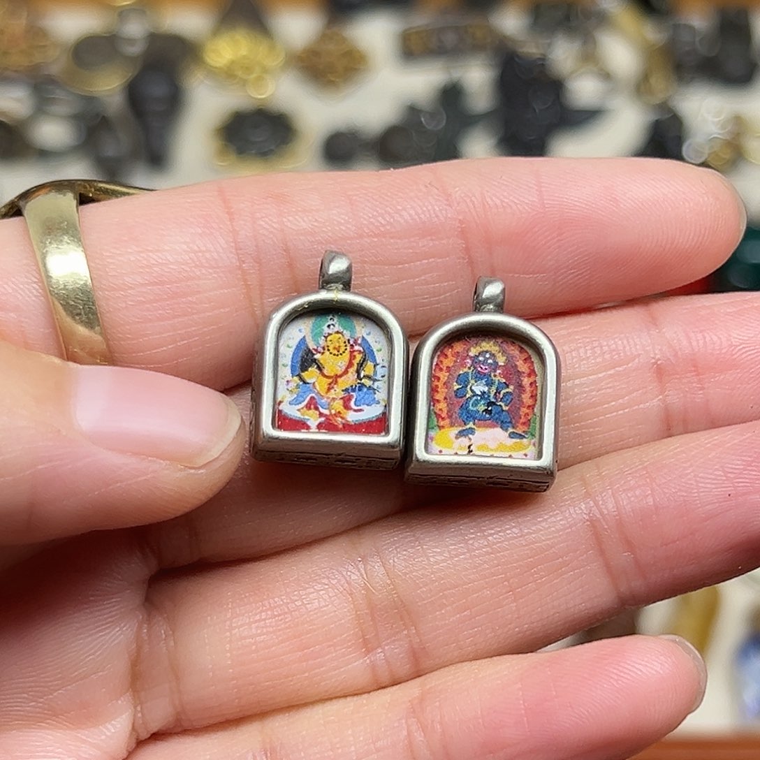 文***项铜铁合金类藏地精美嘎乌