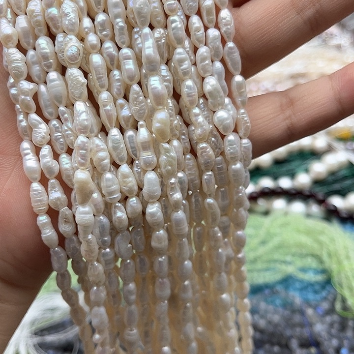 未镶嵌玛瑙/玉髓珠宝半成品一条4.5mm左右克旭珍珠