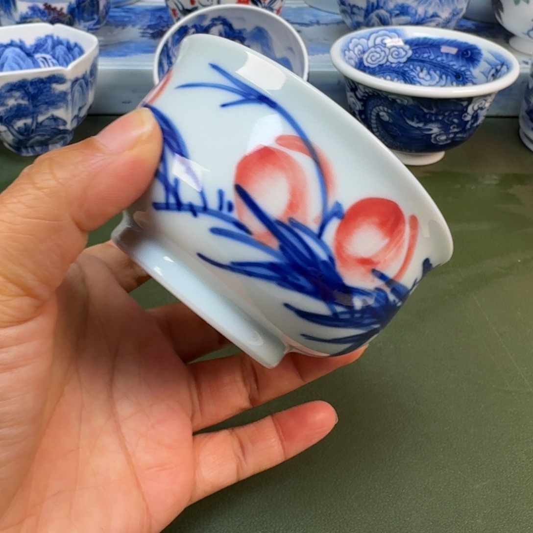 陶景德镇纯手绘茶具圆圆277