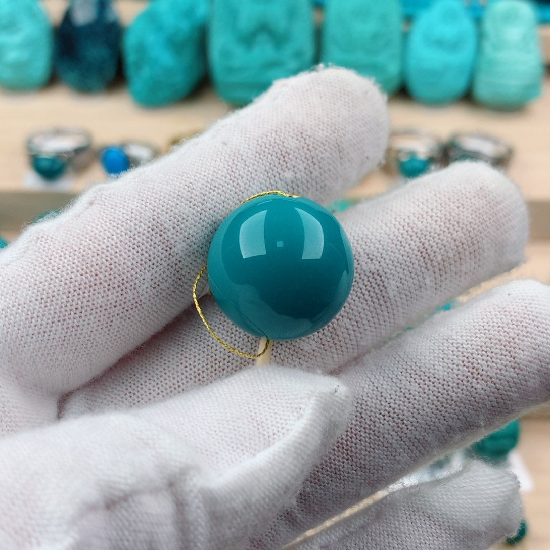 绿松石配饰未镶嵌猫**咪18.8mm