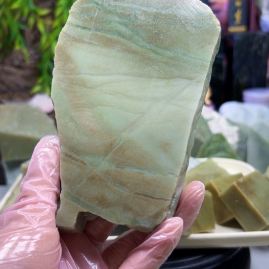 未***海和田玉（黄玉）未镶嵌挂件