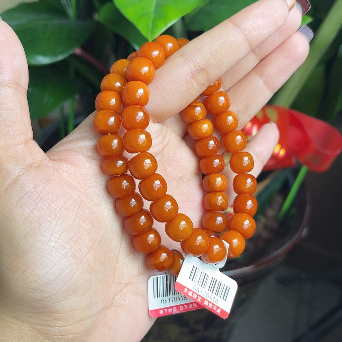 琥珀手链未镶嵌多样性发其一 10m