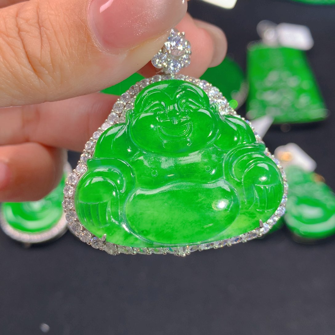 翡翠颈饰银S925镶嵌1111111111