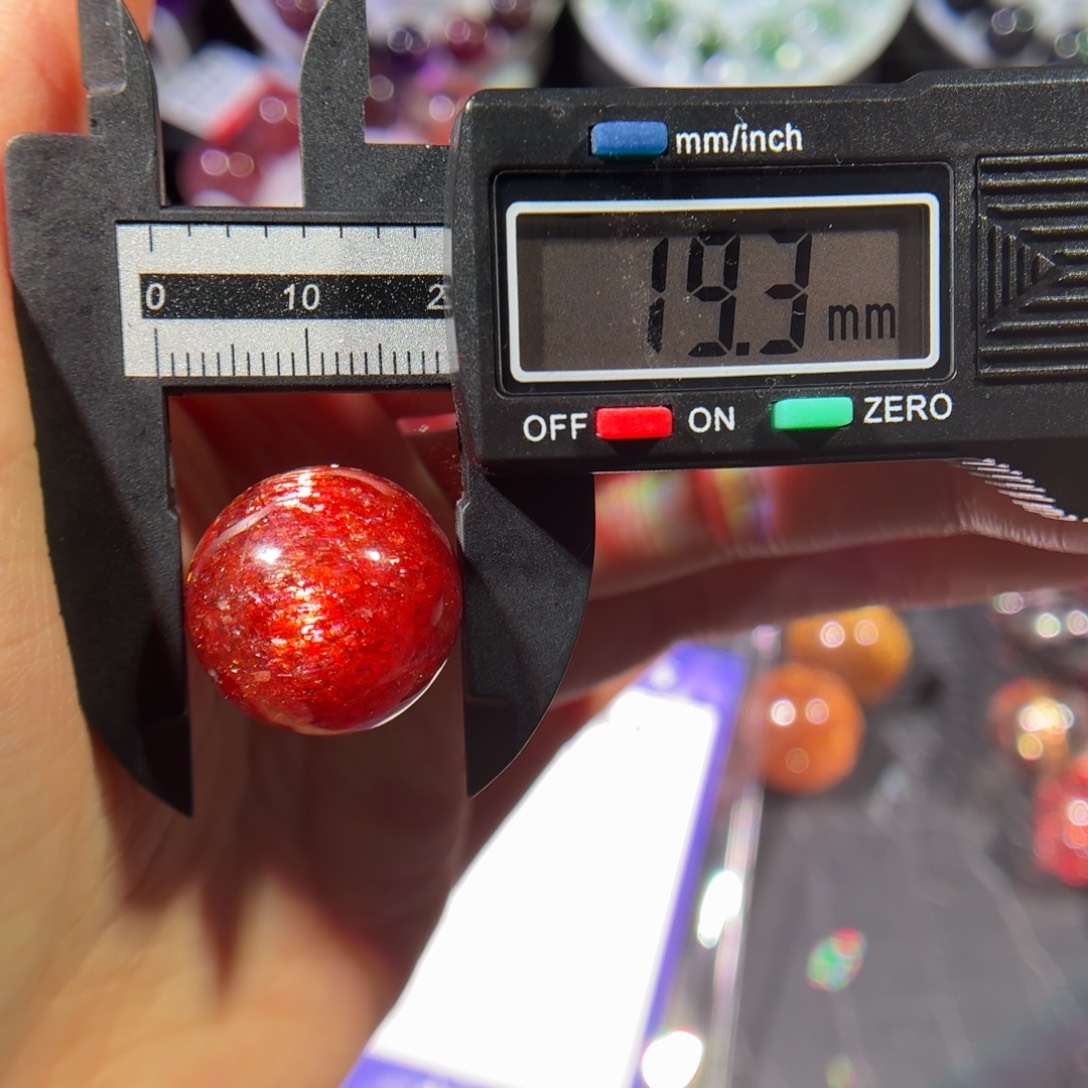 哈****日光石裸石单珠19.3