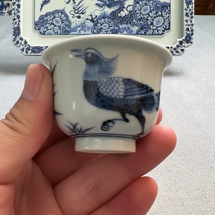 明续幽蓝，锦鸡铃铛杯