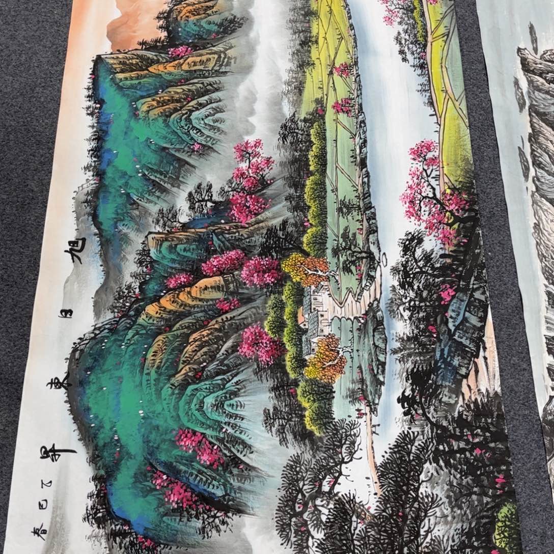 国画国画老师手绘作品