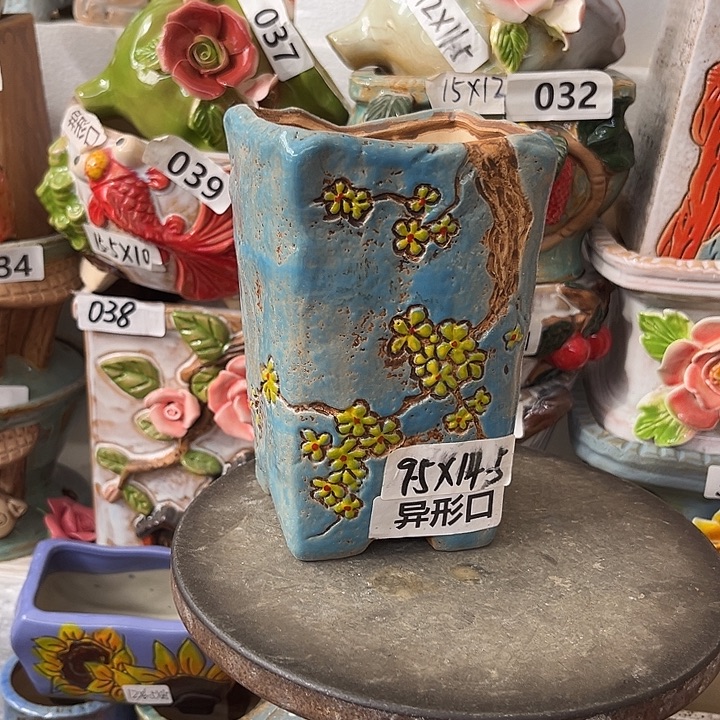 粗陶材质多肉花盆