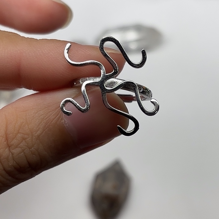 M***～银S925镶嵌水晶戒指925银戒托