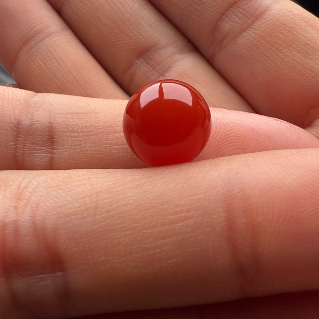 南红玛瑙未镶嵌圆珠10.8