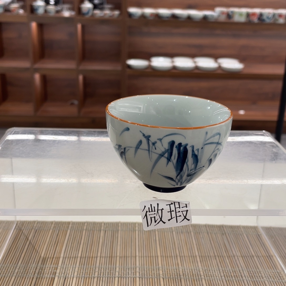 微瑕釉下彩纯手绘