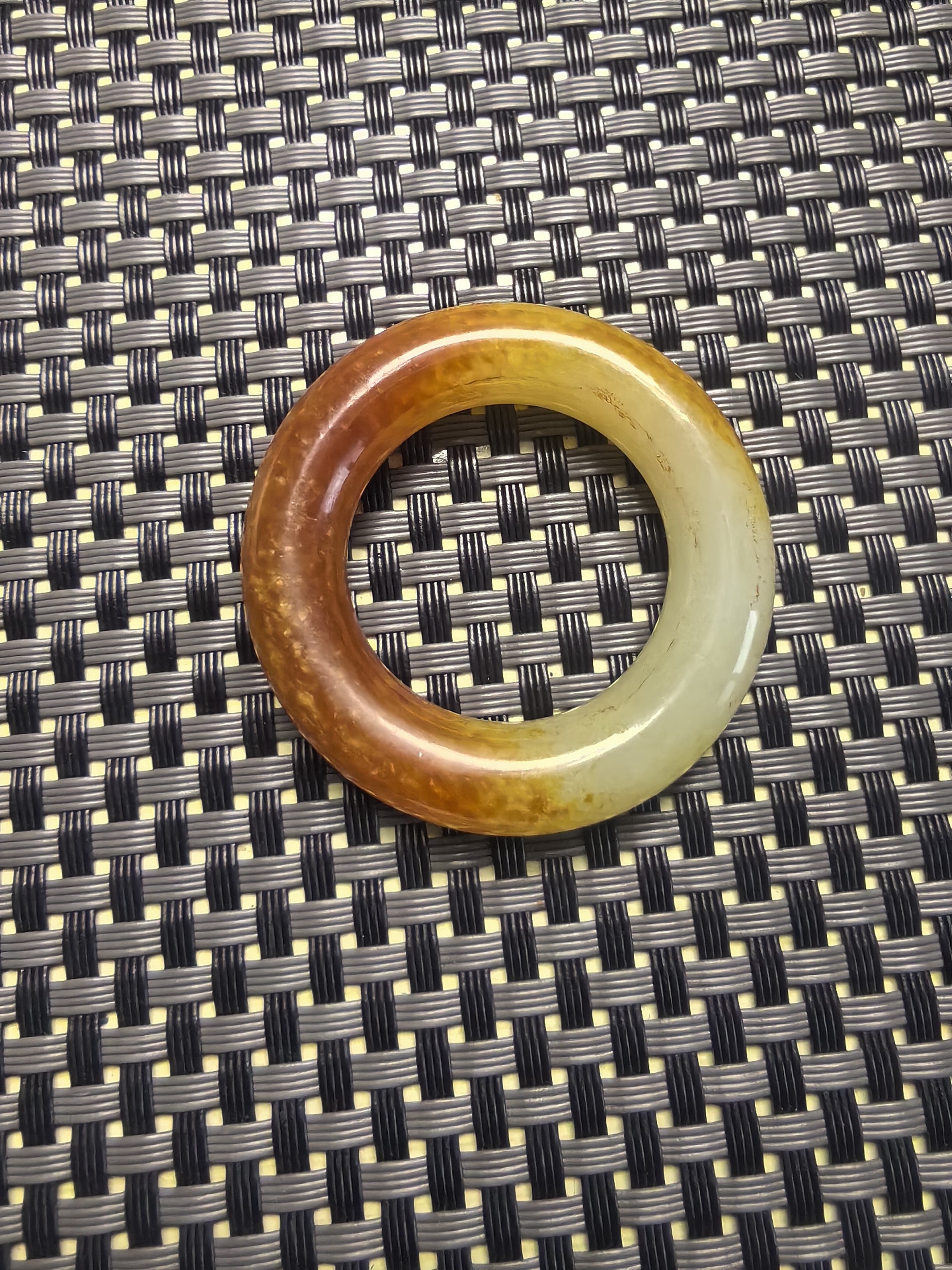 ***玉环白底黄沁
