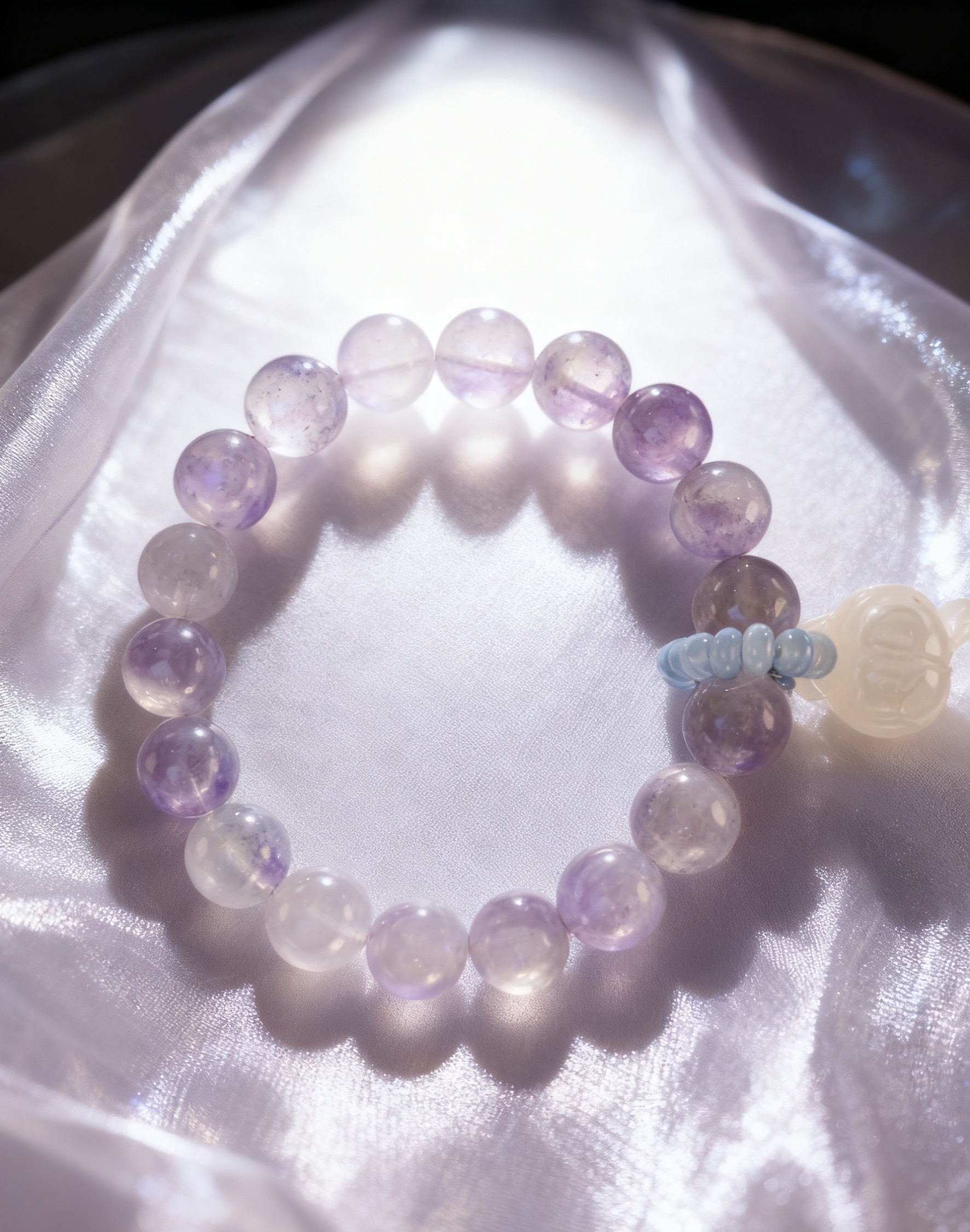 【米露露】天然水晶薰衣草紫水晶显白温柔感女生手串礼物手链转运