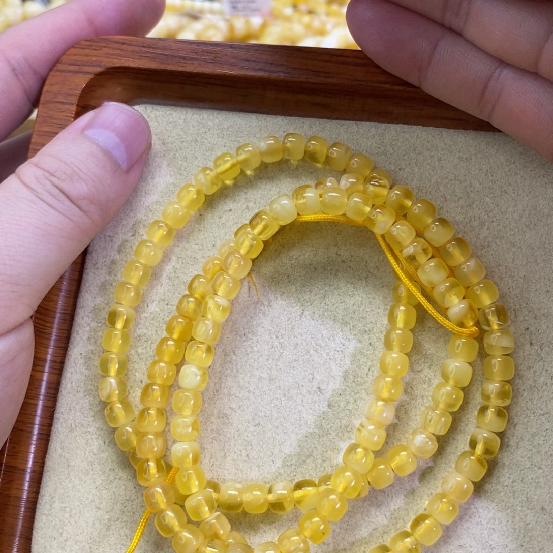 蜜蜡珠宝奇石未镶嵌6mm