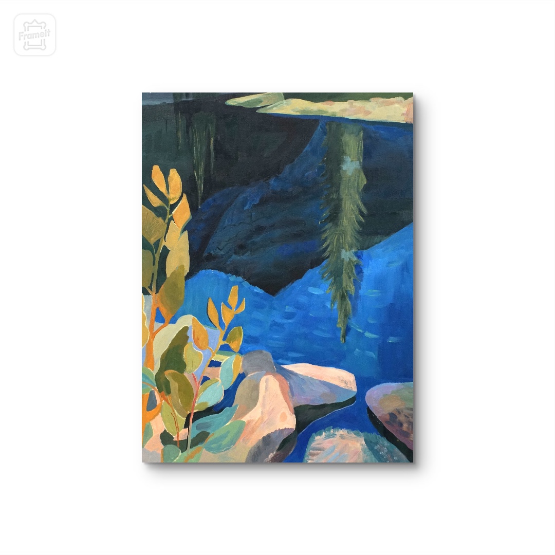 【蓝蝶谷】 原创手绘挂画 “60*80” No.1086客厅纯手绘装饰画