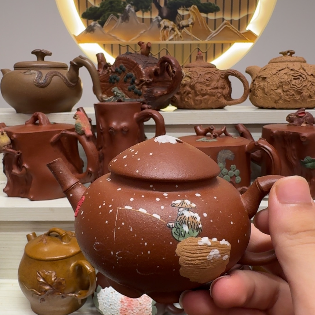 茶壶紫砂孤品一只