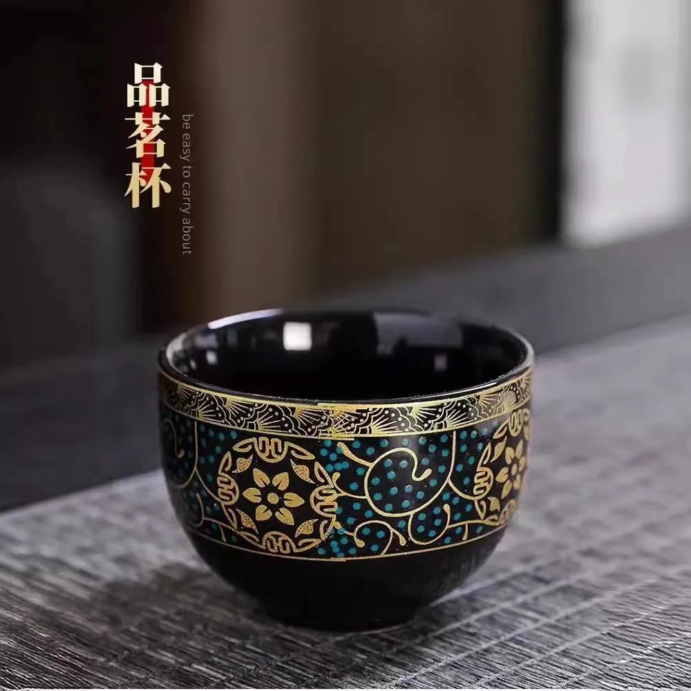 功夫茶具高档主人杯单杯茶杯茶盏羊脂玉茶具品茗杯