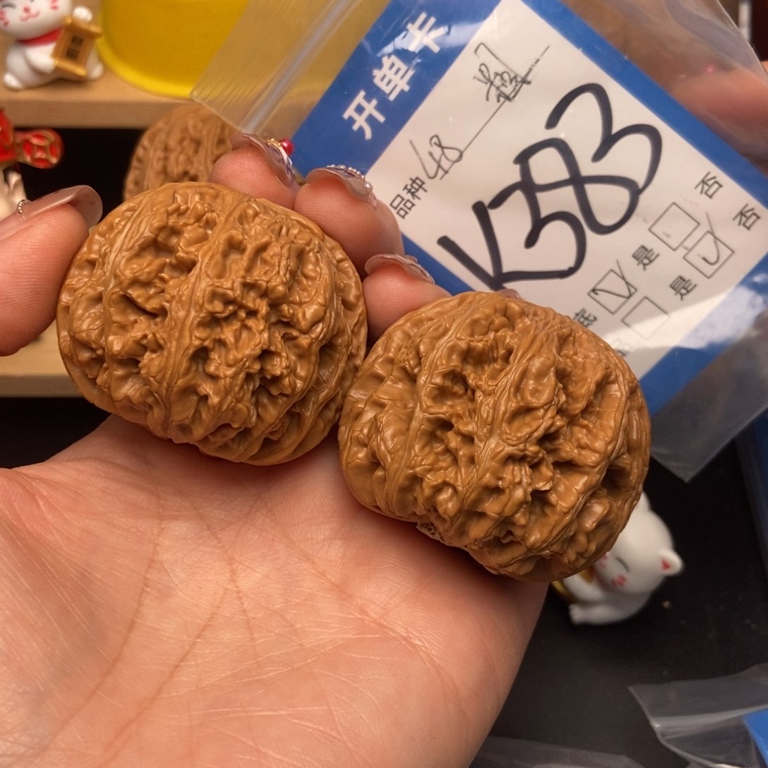 桃核吊坠曹*球核桃粗筋