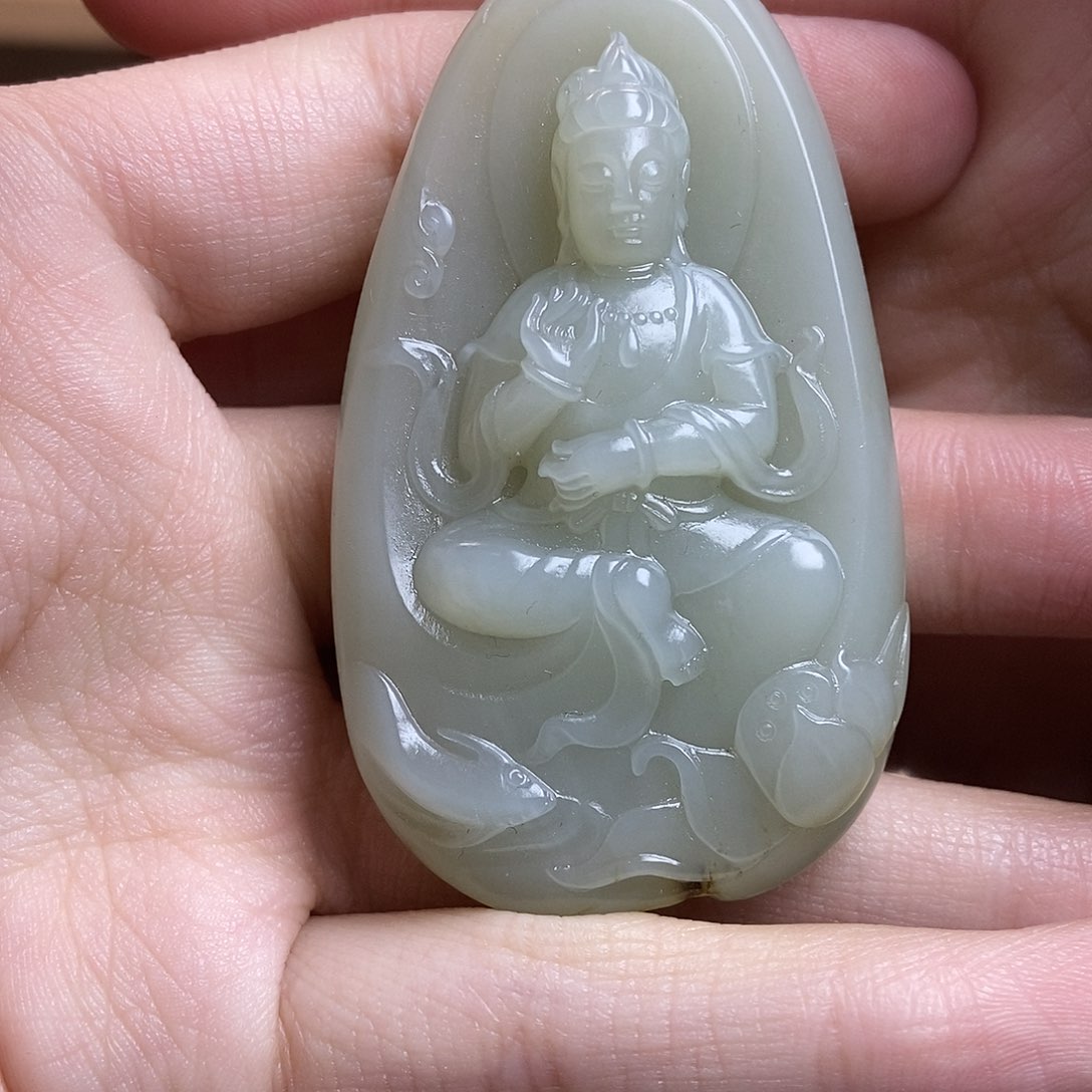 和田玉（糖玉）颈饰未镶嵌