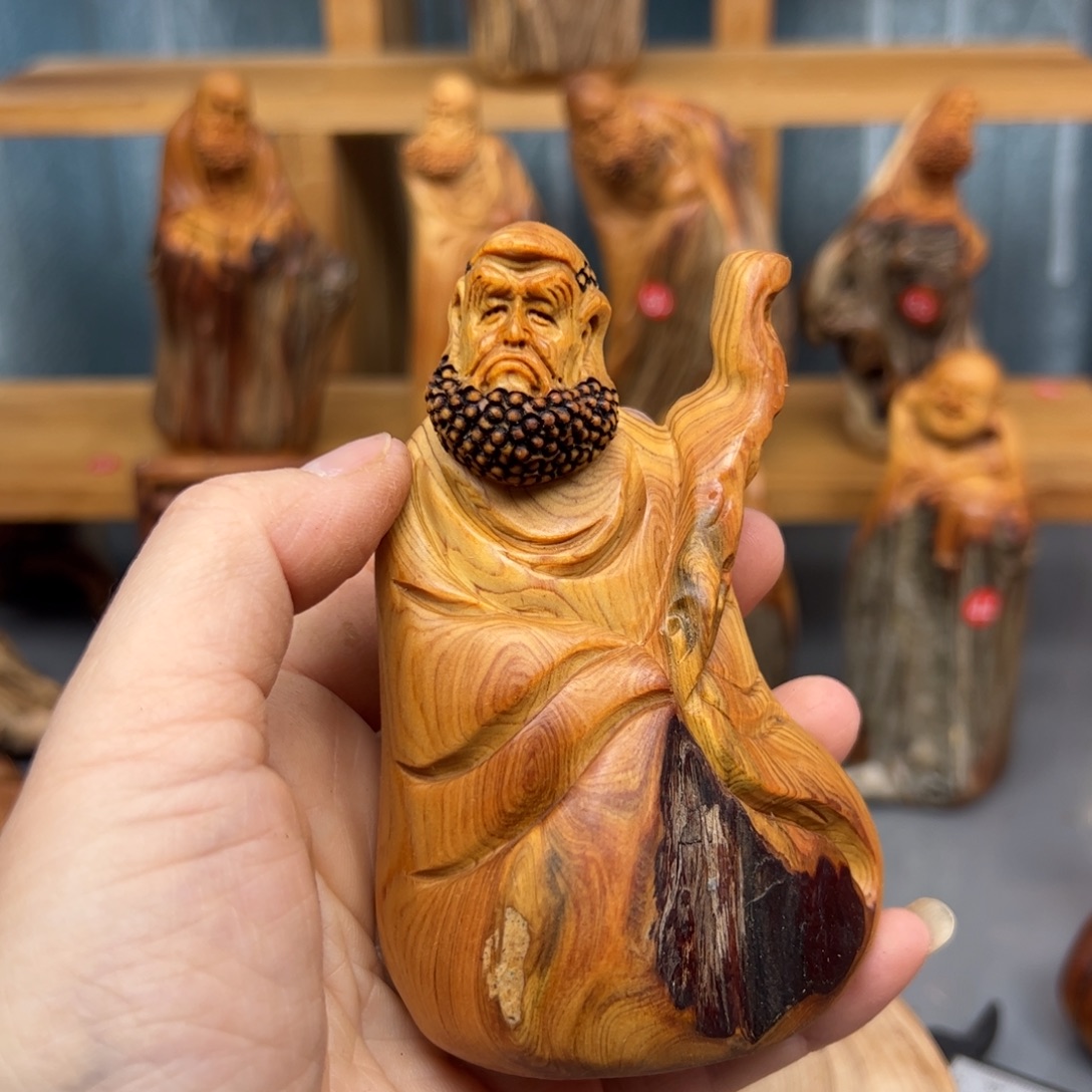 柏木崖柏木摆件手把件，21