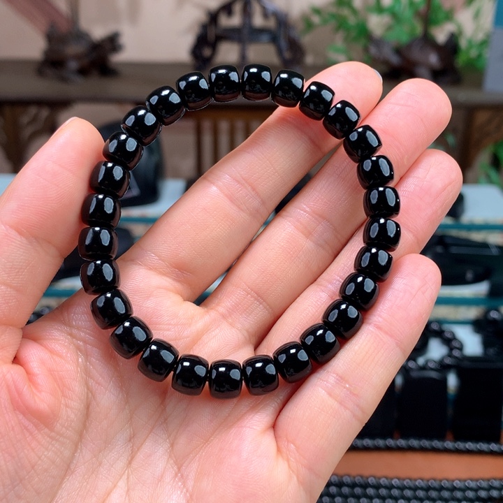 和田玉（青玉）手链未镶嵌