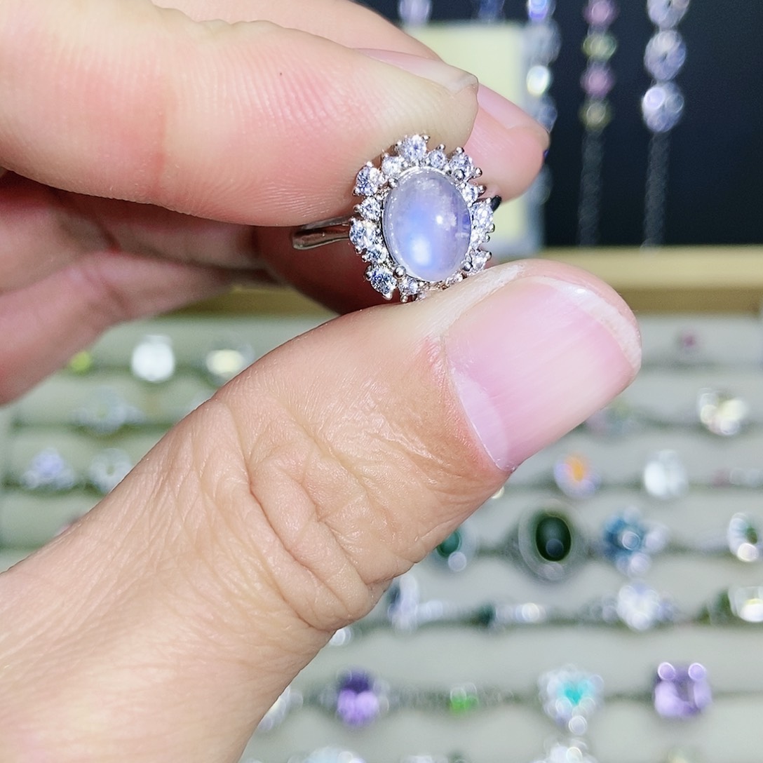 【闪购商品】未镶嵌戒指月光石