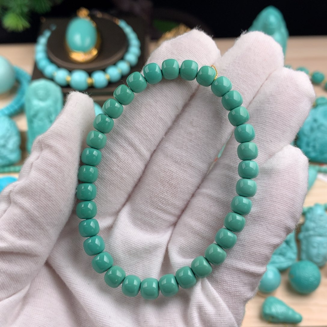 绿松石珠宝半成品未镶嵌