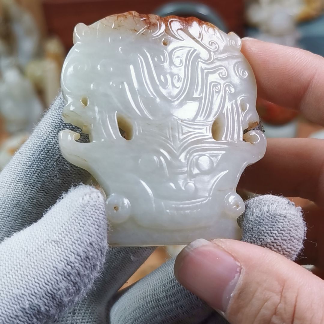 和田玉（糖玉）车挂未镶嵌1**缘